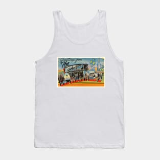 Greetings from the Scenic Northwest - Vintage Large Letter Postcard Tank Top